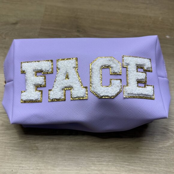 NWOT Cosmetic Makeup Toiletry Bag | Face | Purple - Picture 2 of 4
